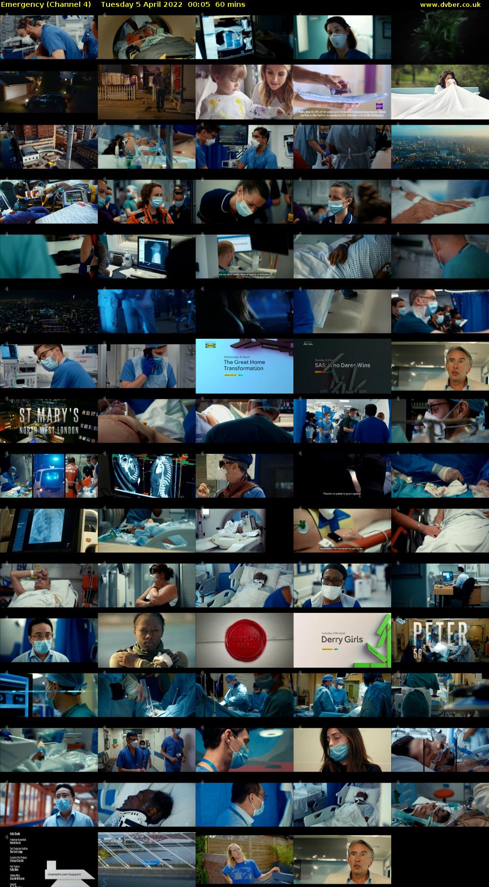 Emergency (Channel 4) Tuesday 5 April 2022 00:05 - 01:05