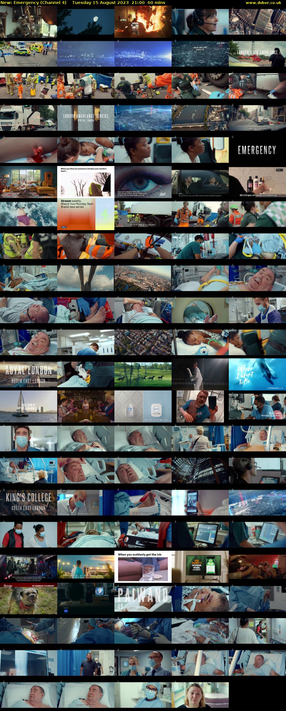 Emergency (Channel 4) Tuesday 15 August 2023 21:00 - 22:00