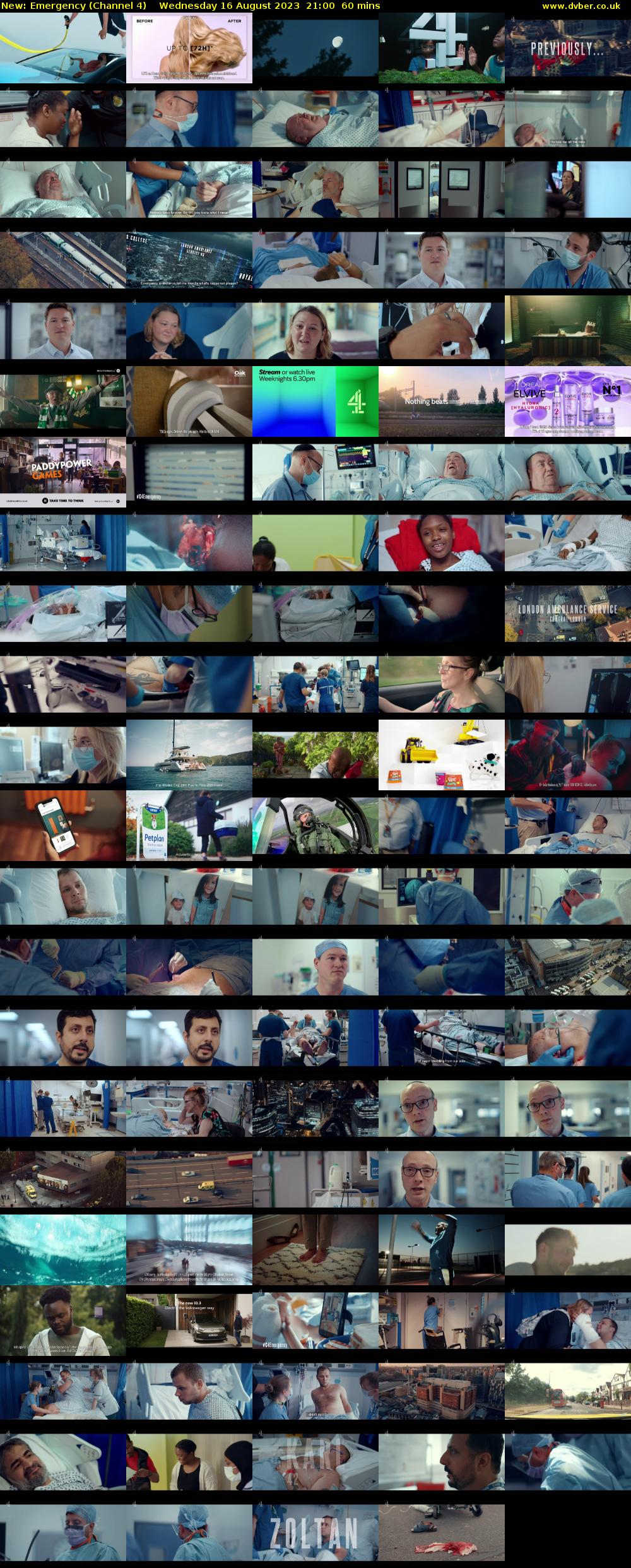 Emergency (Channel 4) Wednesday 16 August 2023 21:00 - 22:00