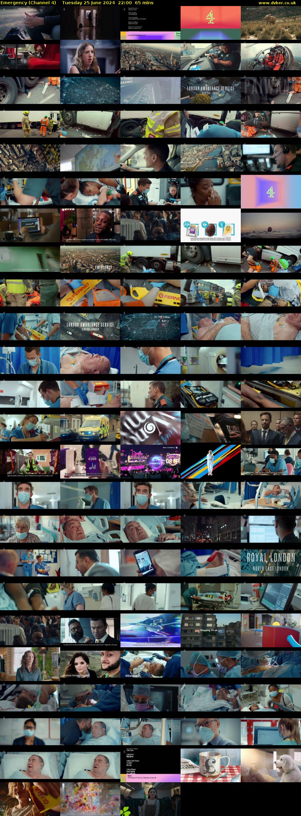 Emergency (Channel 4) Tuesday 25 June 2024 22:00 - 23:05