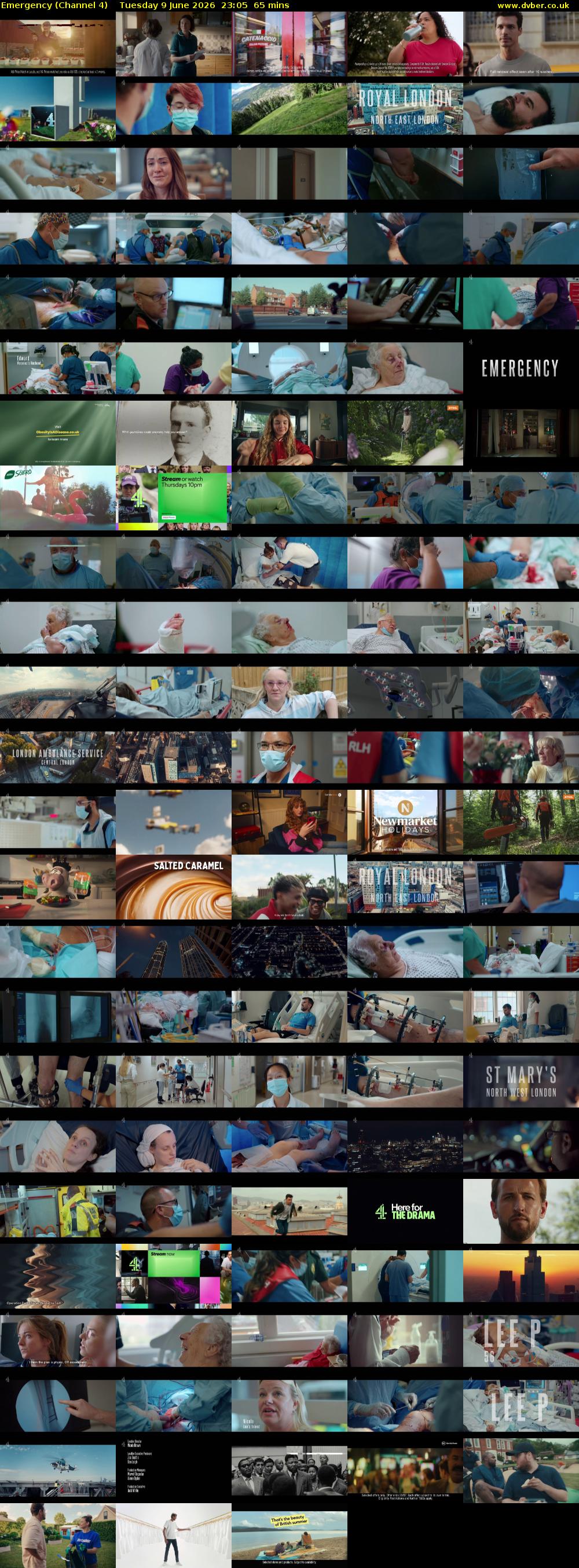 Emergency (Channel 4) Tuesday 9 June 2026 23:05 - 00:10