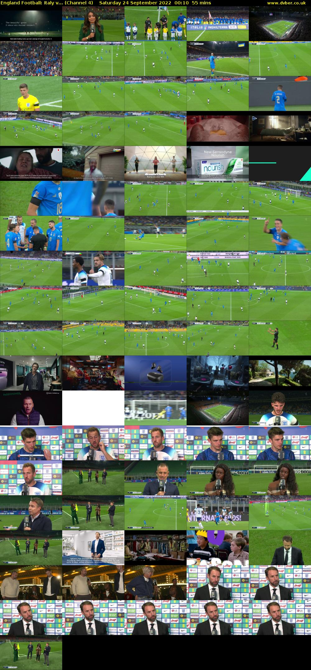 England Football: Italy v... (Channel 4) Saturday 24 September 2022 00:10 - 01:05