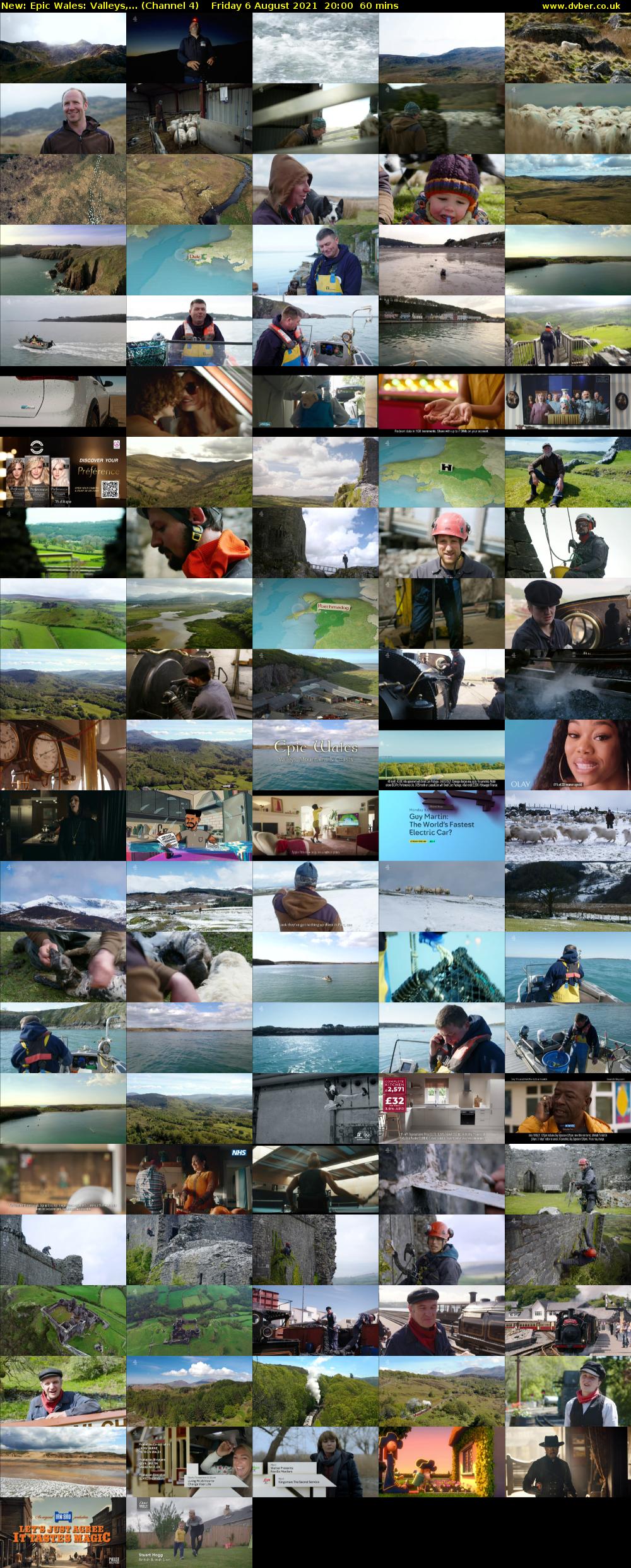 Epic Wales: Valleys,... (Channel 4) Friday 6 August 2021 20:00 - 21:00