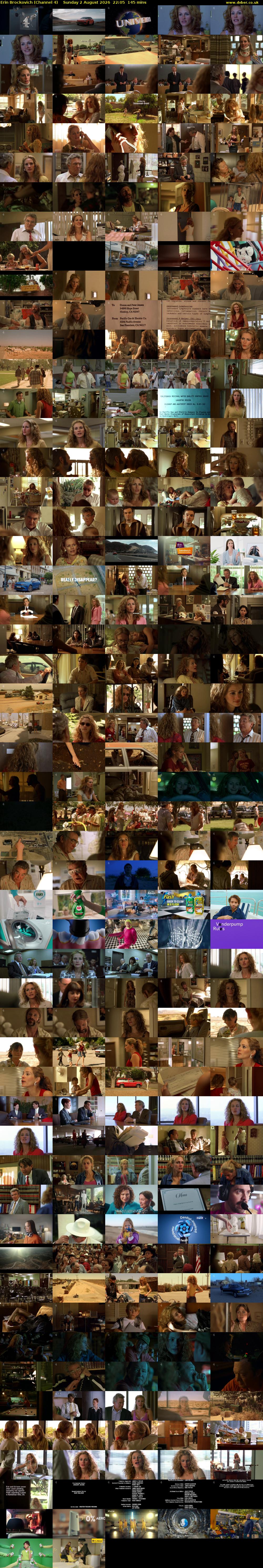Erin Brockovich (Channel 4) Sunday 2 August 2026 22:05 - 00:30