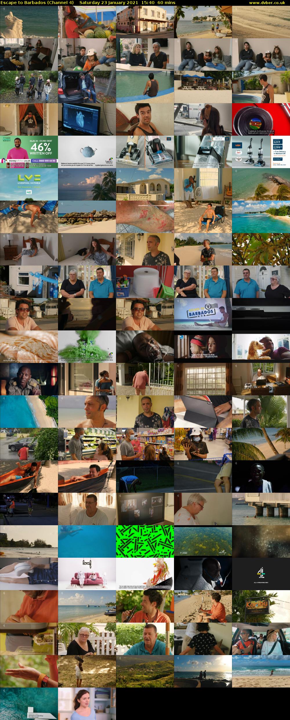 Escape to Barbados (Channel 4) Saturday 23 January 2021 15:40 - 16:40