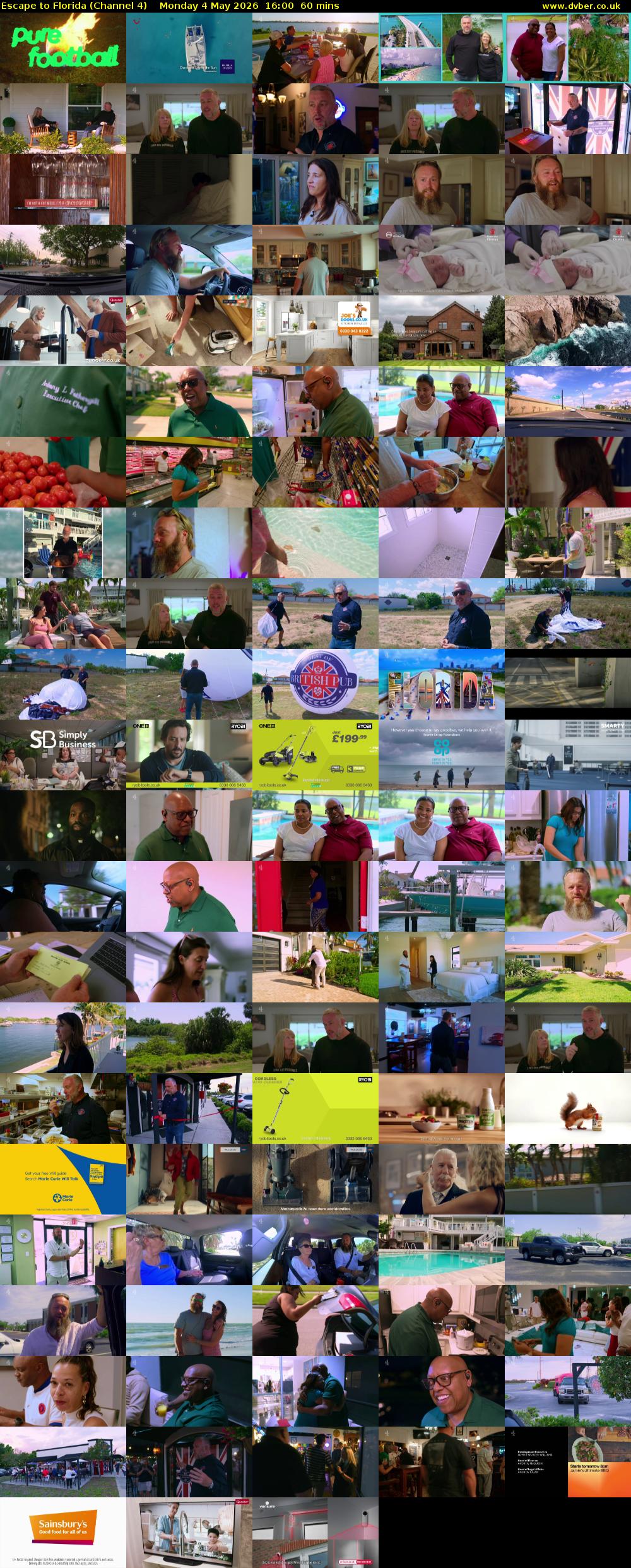Escape to Florida (Channel 4) Monday 4 May 2026 16:00 - 17:00