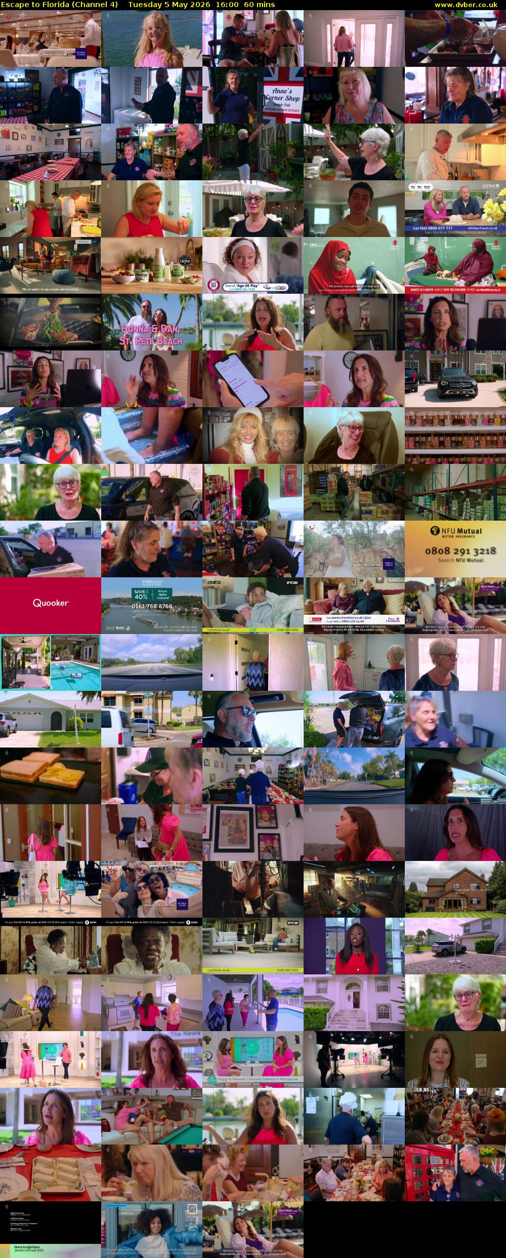 Escape to Florida (Channel 4) Tuesday 5 May 2026 16:00 - 17:00