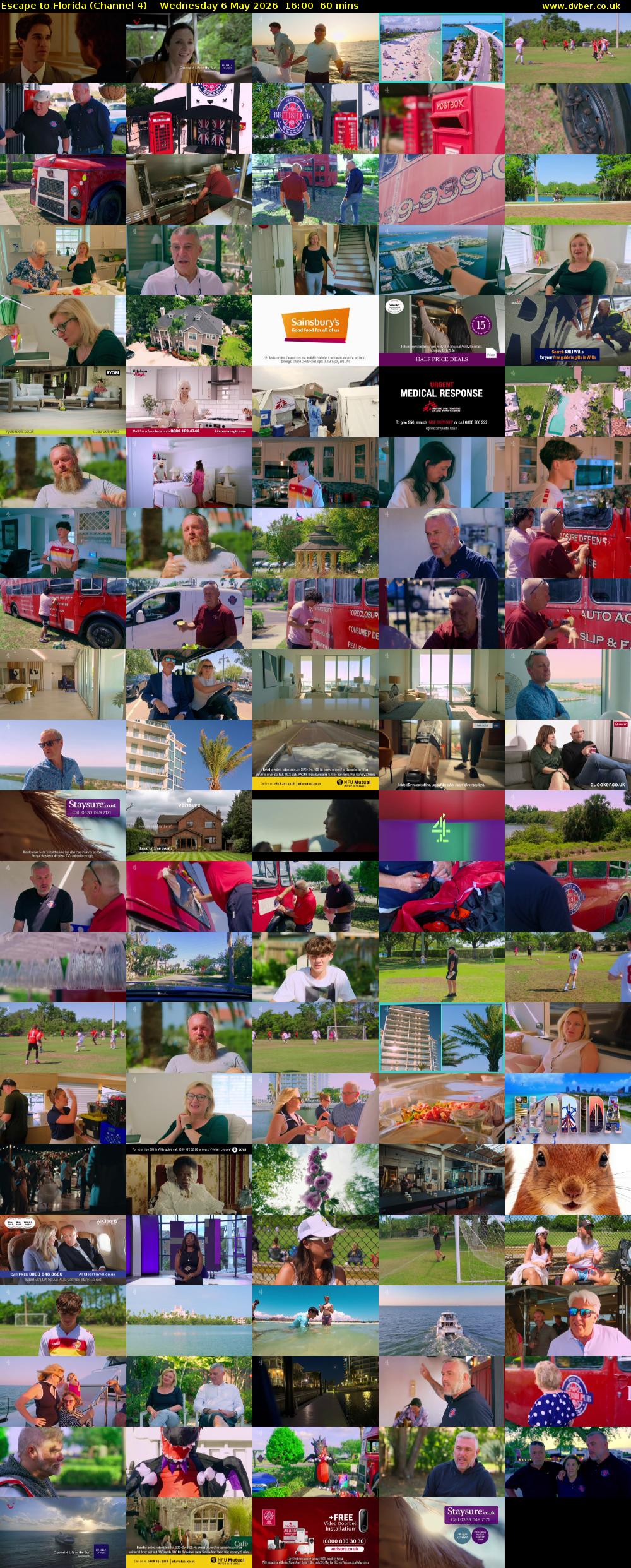 Escape to Florida (Channel 4) Wednesday 6 May 2026 16:00 - 17:00