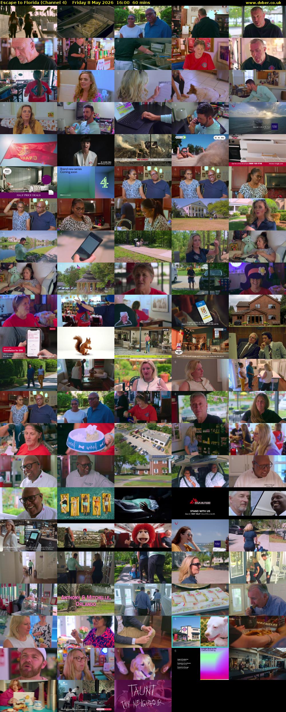 Escape to Florida (Channel 4) Friday 8 May 2026 16:00 - 17:00