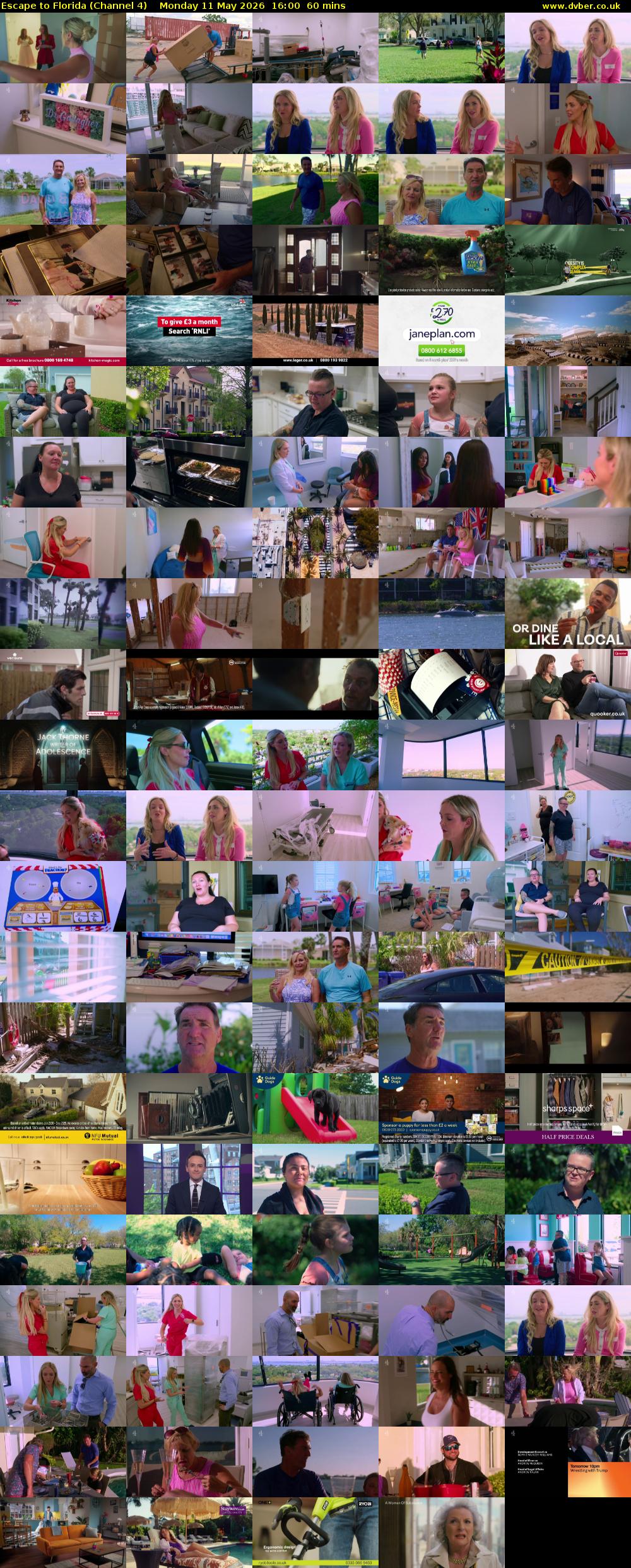 Escape to Florida (Channel 4) Monday 11 May 2026 16:00 - 17:00