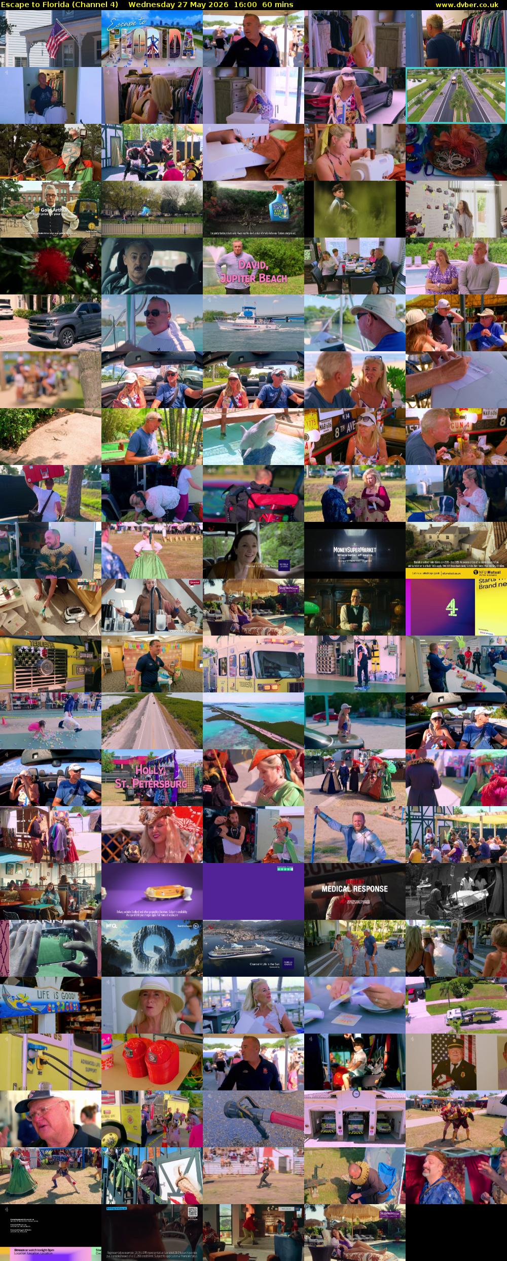 Escape to Florida (Channel 4) Wednesday 27 May 2026 16:00 - 17:00