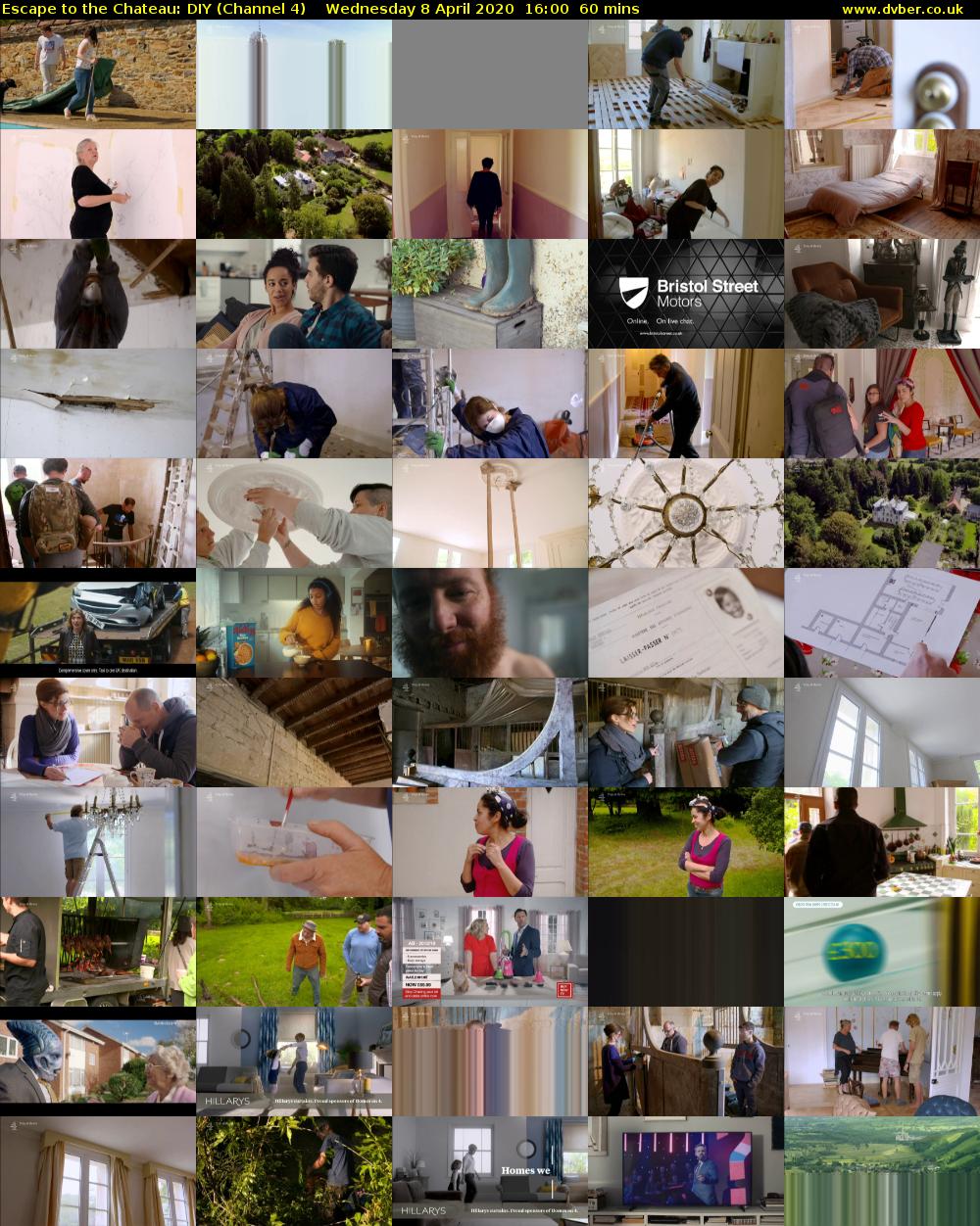 Escape to the Chateau: DIY (Channel 4) Wednesday 8 April 2020 16:00 - 17:00