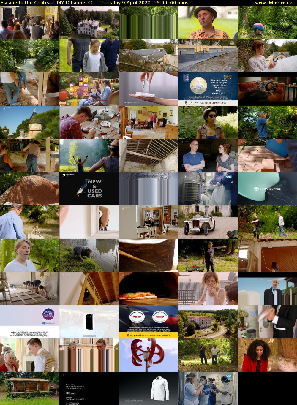 Escape to the Chateau: DIY (Channel 4) Thursday 9 April 2020 16:00 - 17:00