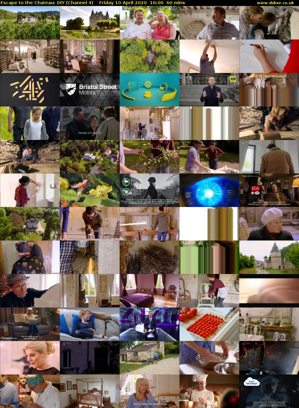 Escape to the Chateau: DIY (Channel 4) Friday 10 April 2020 16:00 - 17:00