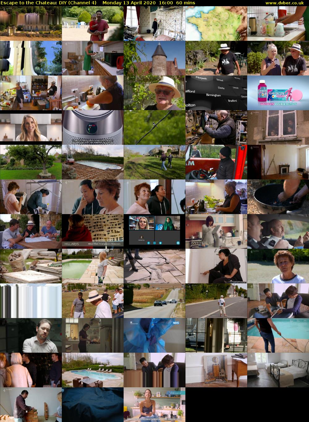 Escape to the Chateau: DIY (Channel 4) Monday 13 April 2020 16:00 - 17:00