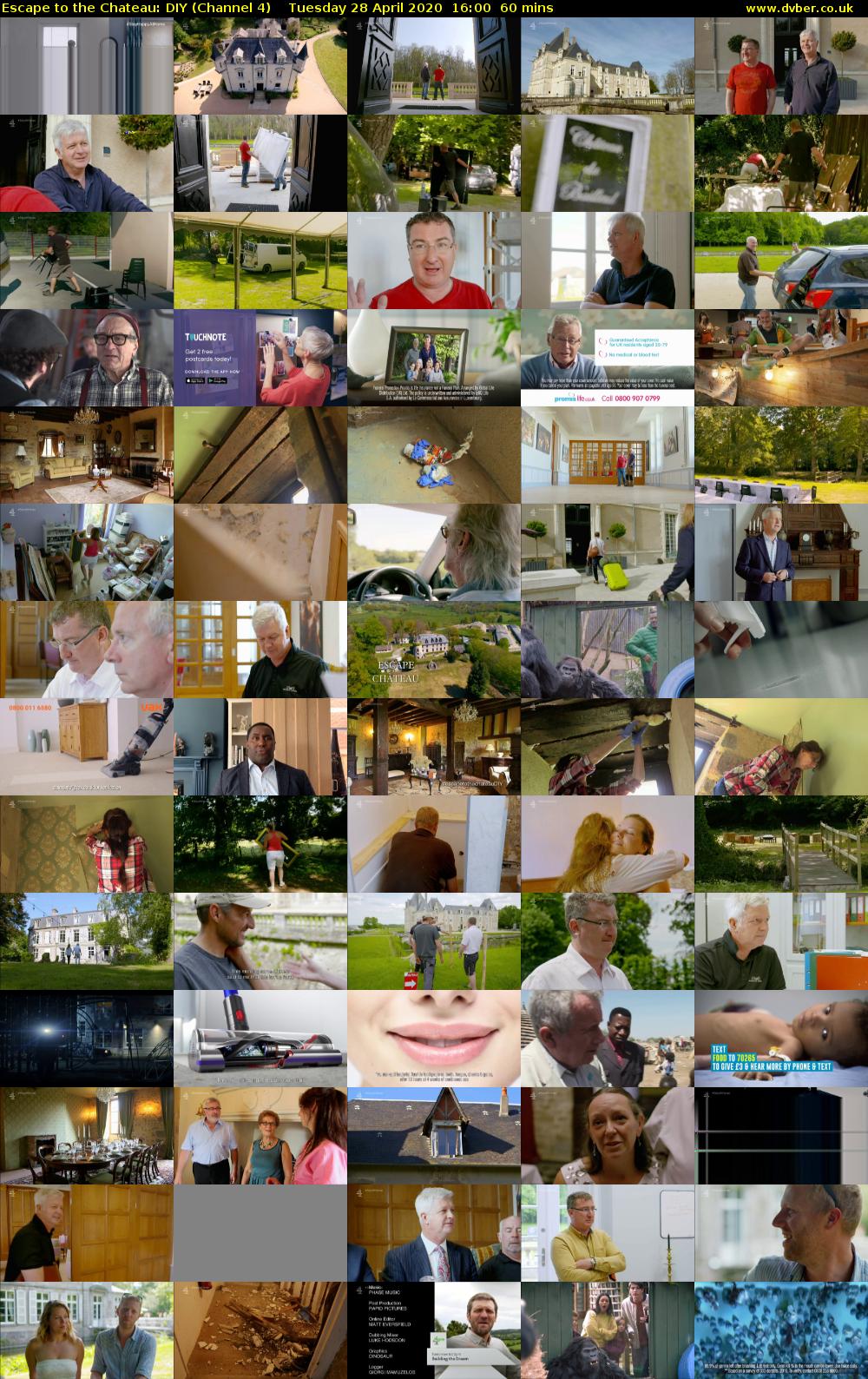 Escape to the Chateau: DIY (Channel 4) Tuesday 28 April 2020 16:00 - 17:00
