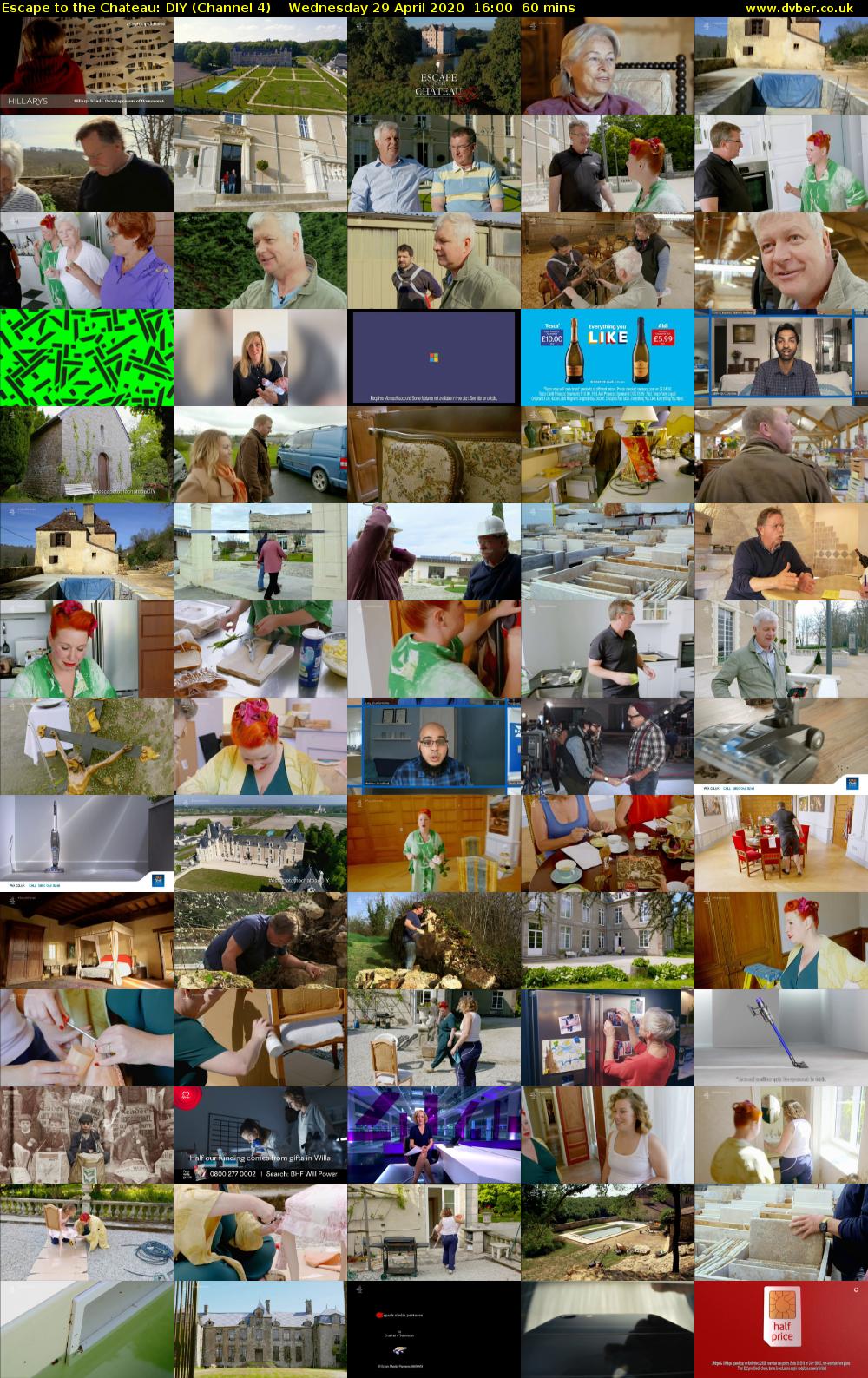 Escape to the Chateau: DIY (Channel 4) Wednesday 29 April 2020 16:00 - 17:00