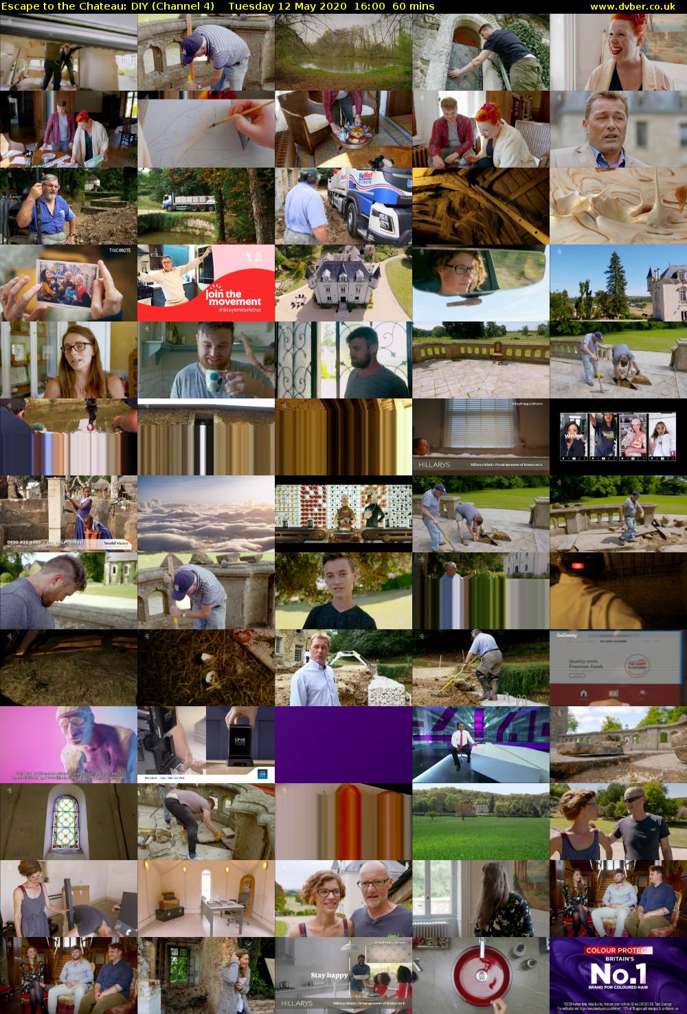 Escape to the Chateau: DIY (Channel 4) Tuesday 12 May 2020 16:00 - 17:00
