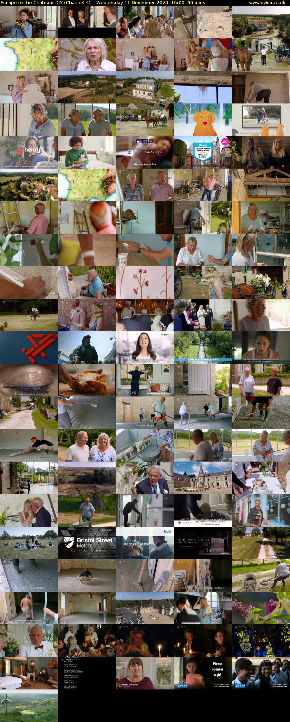 Escape to the Chateau: DIY (Channel 4) Wednesday 11 November 2020 16:00 - 17:00