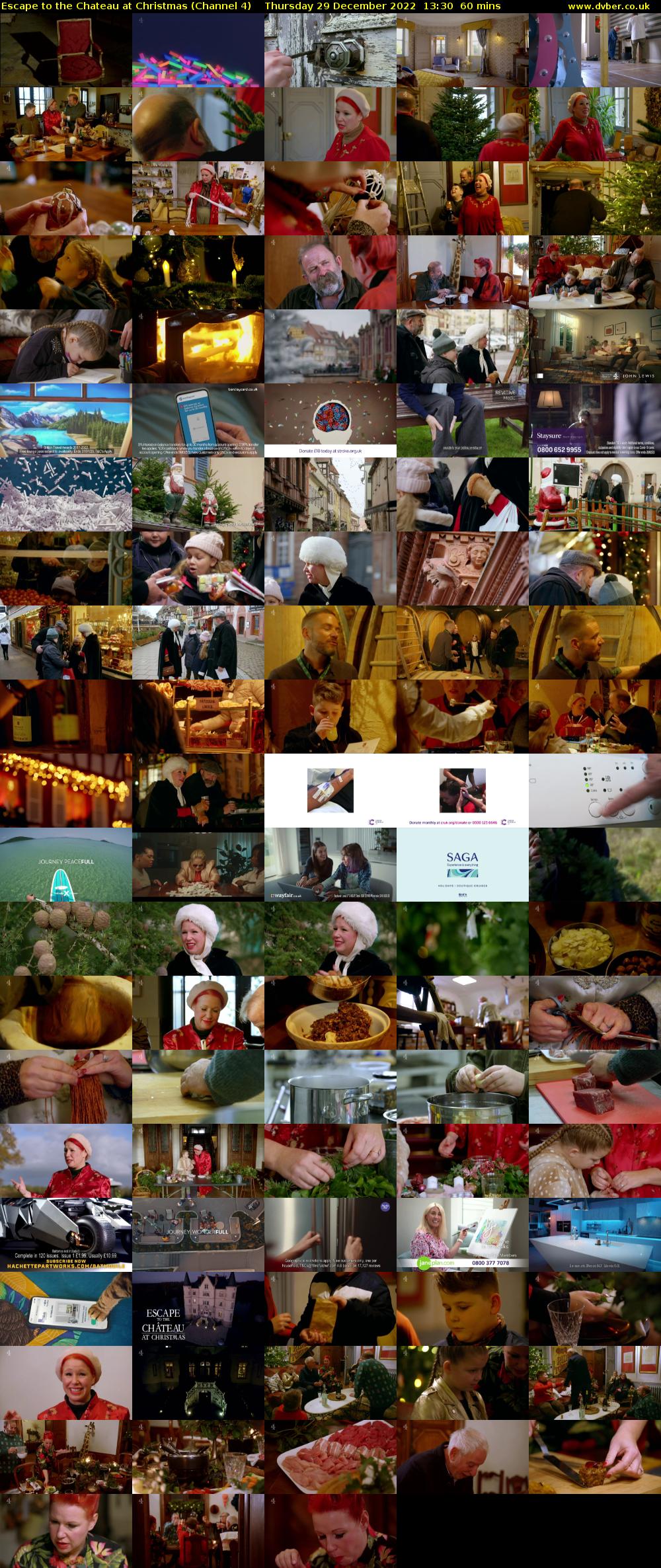 Escape to the Chateau at Christmas (Channel 4) Thursday 29 December 2022 13:30 - 14:30