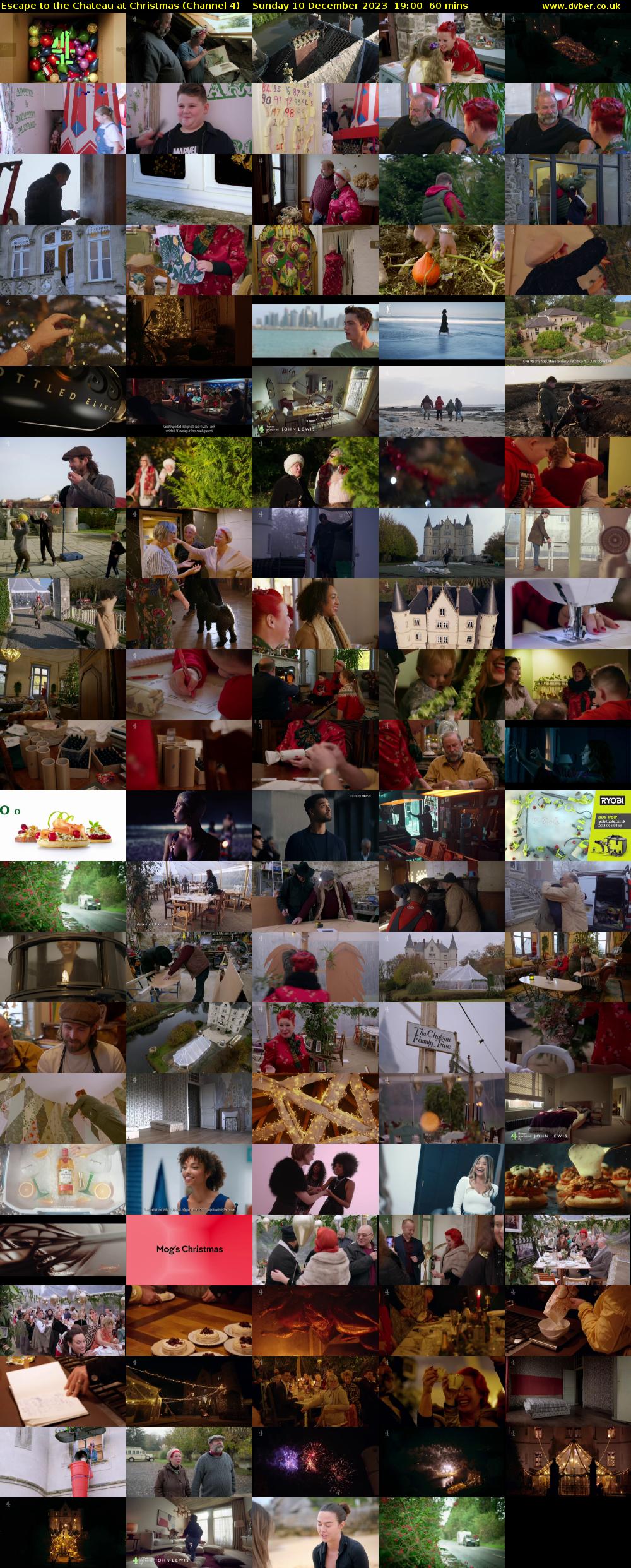 Escape to the Chateau at Christmas (Channel 4) Sunday 10 December 2023 19:00 - 20:00
