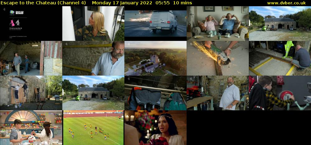 Escape to the Chateau (Channel 4) Monday 17 January 2022 05:55 - 06:05