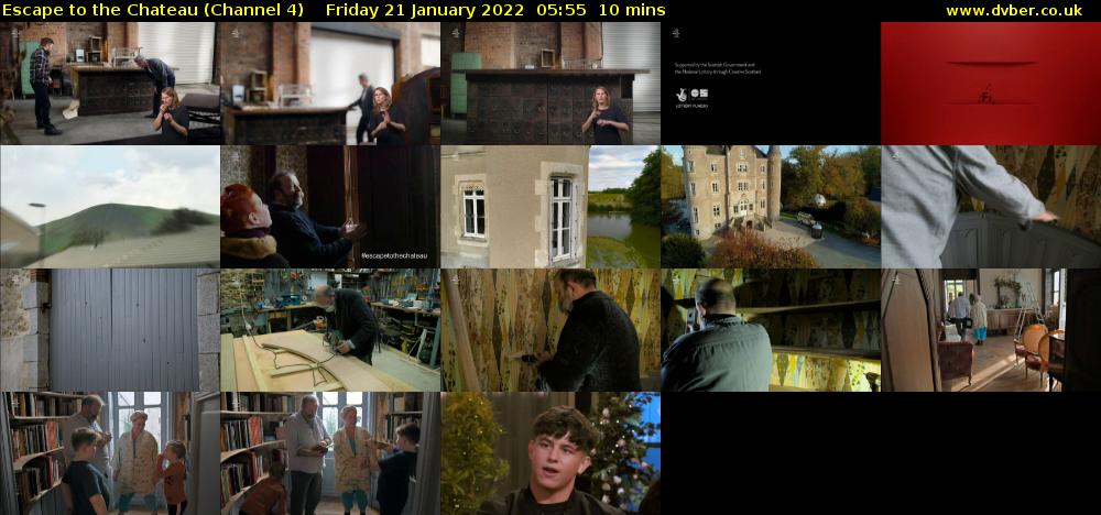 Escape to the Chateau (Channel 4) Friday 21 January 2022 05:55 - 06:05