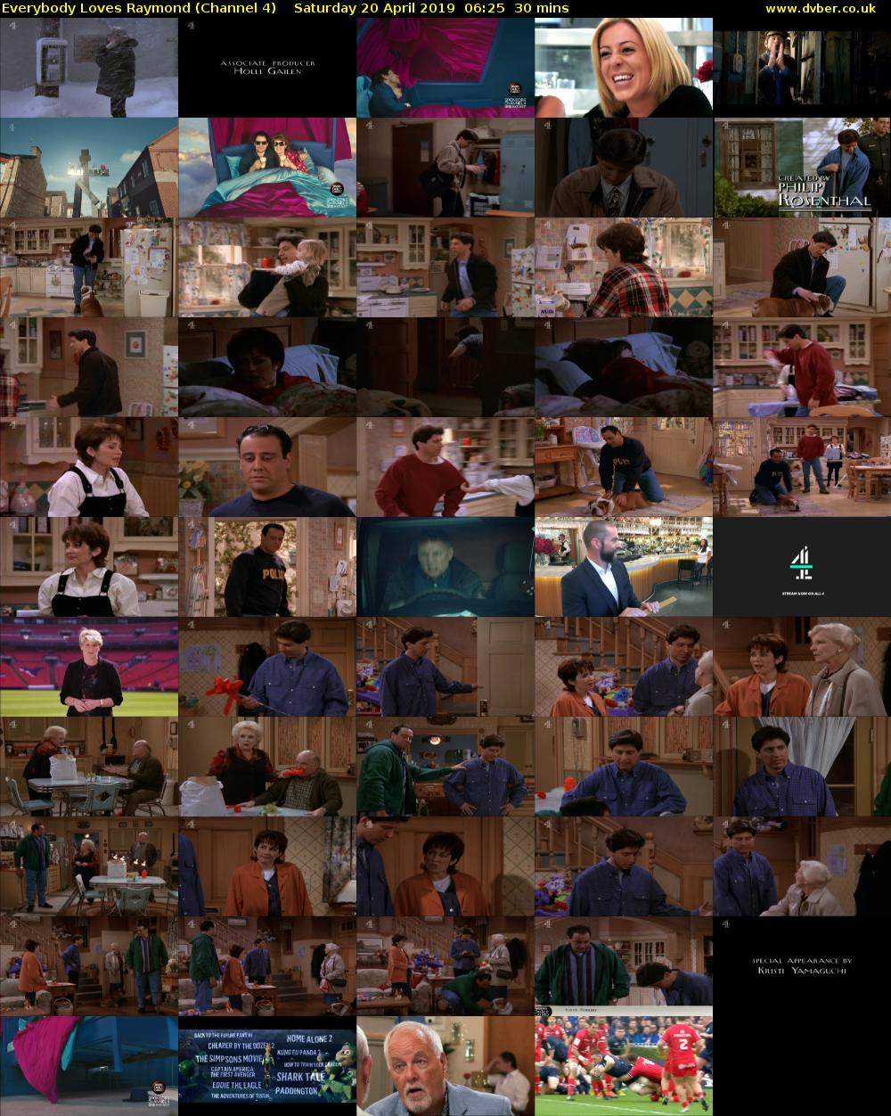 Everybody Loves Raymond (Channel 4) Saturday 20 April 2019 06:25 - 06:55