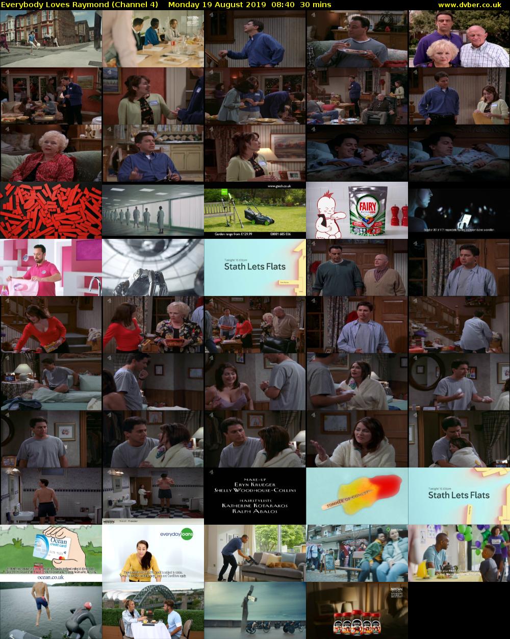 Everybody Loves Raymond (Channel 4) Monday 19 August 2019 08:40 - 09:10