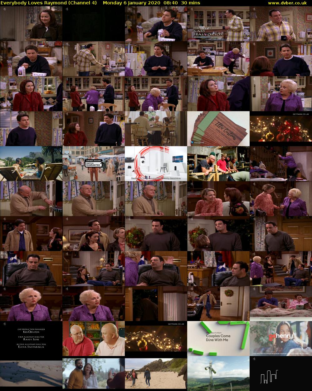 Everybody Loves Raymond (Channel 4) Monday 6 January 2020 08:40 - 09:10