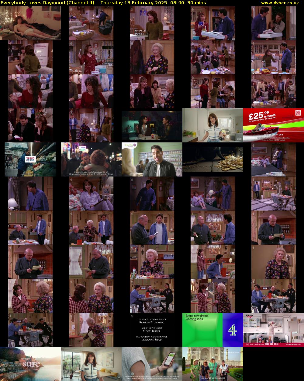 Everybody Loves Raymond (Channel 4) Thursday 13 February 2025 08:40 - 09:10