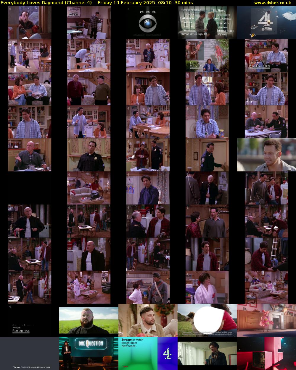 Everybody Loves Raymond (Channel 4) Friday 14 February 2025 08:10 - 08:40