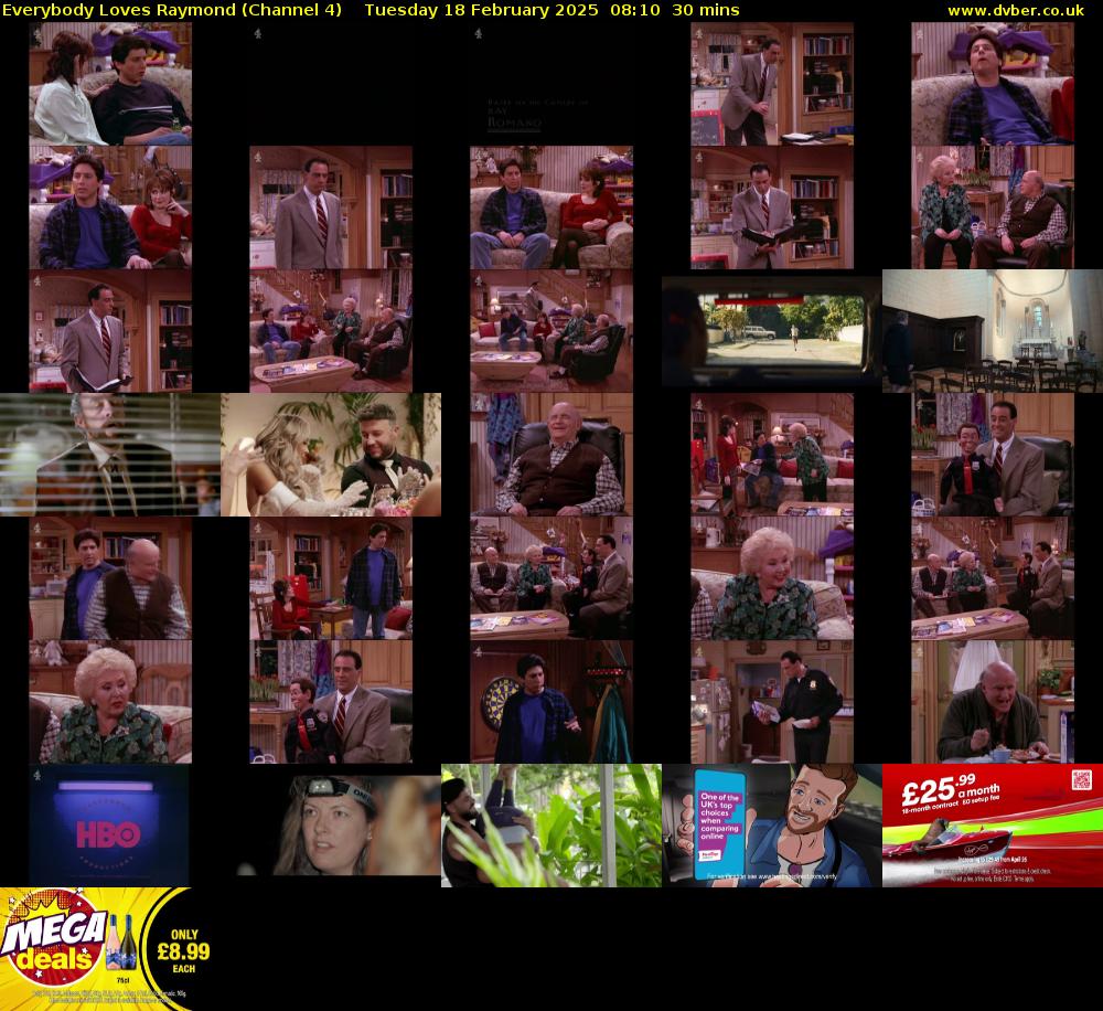 Everybody Loves Raymond (Channel 4) Tuesday 18 February 2025 08:10 - 08:40