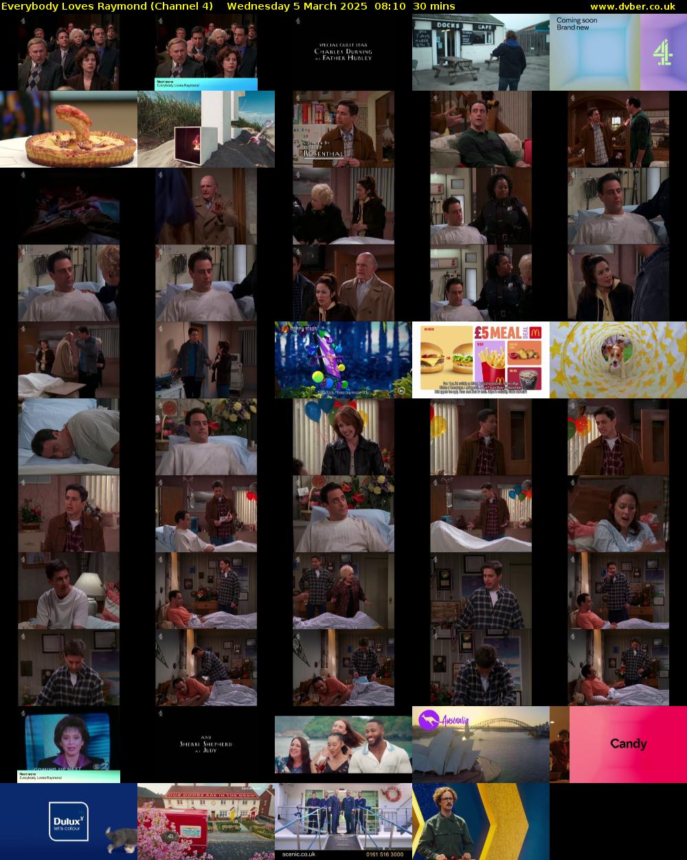 Everybody Loves Raymond (Channel 4) Wednesday 5 March 2025 08:10 - 08:40