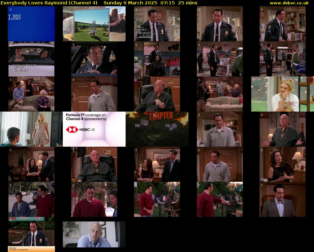Everybody Loves Raymond (Channel 4) Sunday 9 March 2025 07:15 - 07:40
