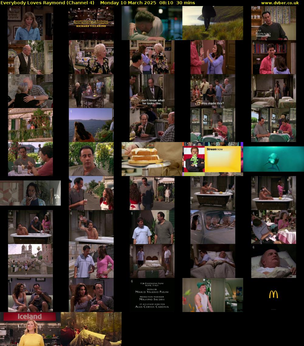 Everybody Loves Raymond (Channel 4) Monday 10 March 2025 08:10 - 08:40