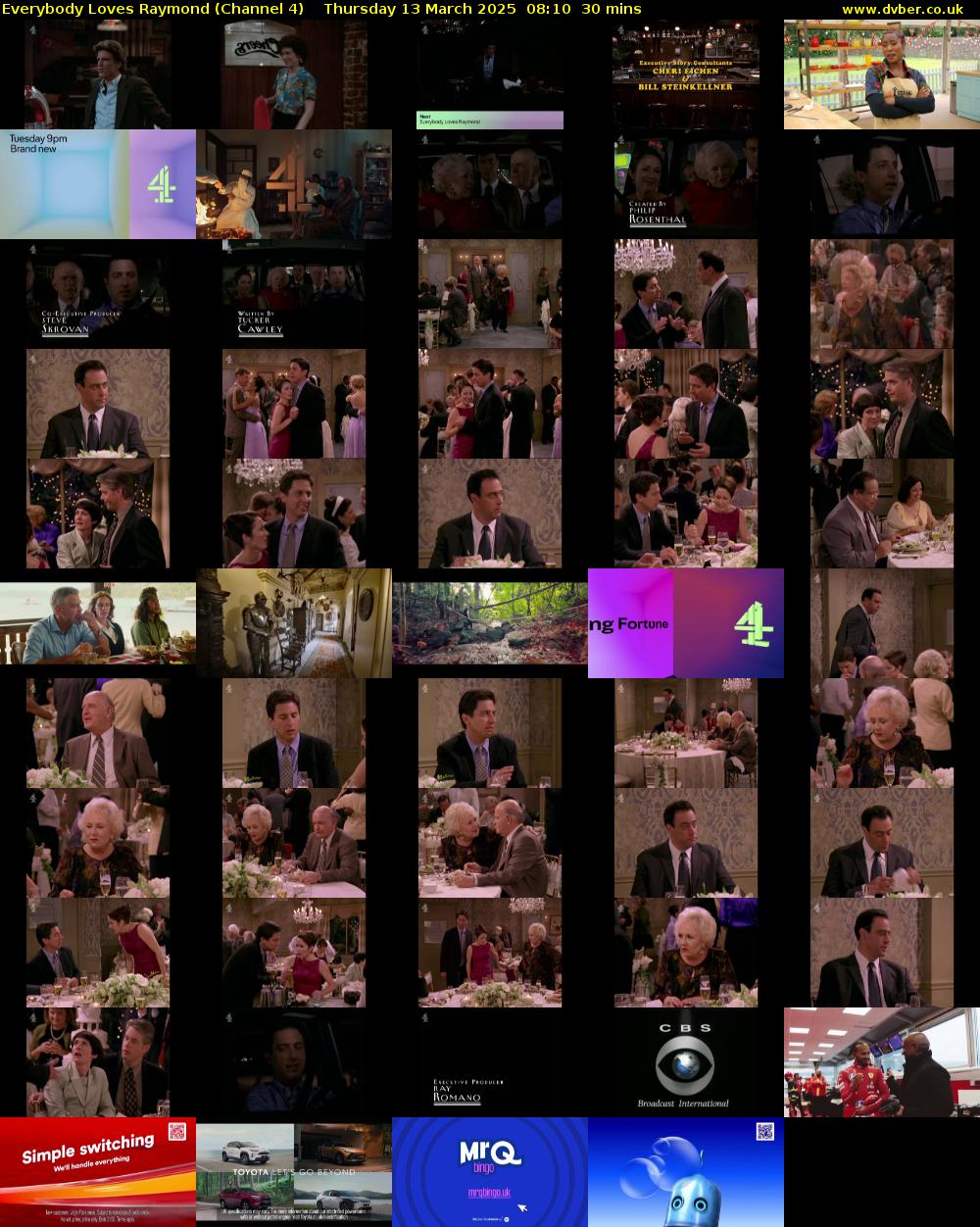 Everybody Loves Raymond (Channel 4) Thursday 13 March 2025 08:10 - 08:40