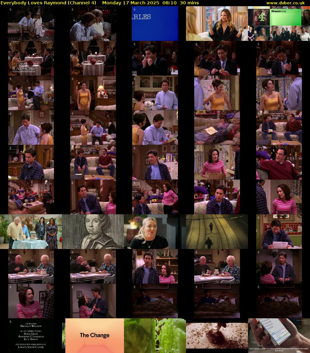 Everybody Loves Raymond (Channel 4) Monday 17 March 2025 08:10 - 08:40