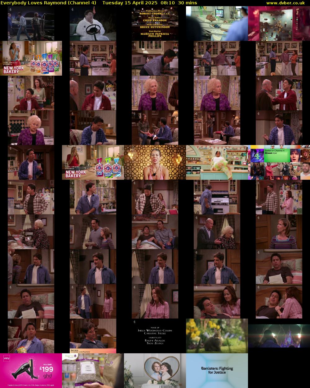Everybody Loves Raymond (Channel 4) Tuesday 15 April 2025 08:10 - 08:40