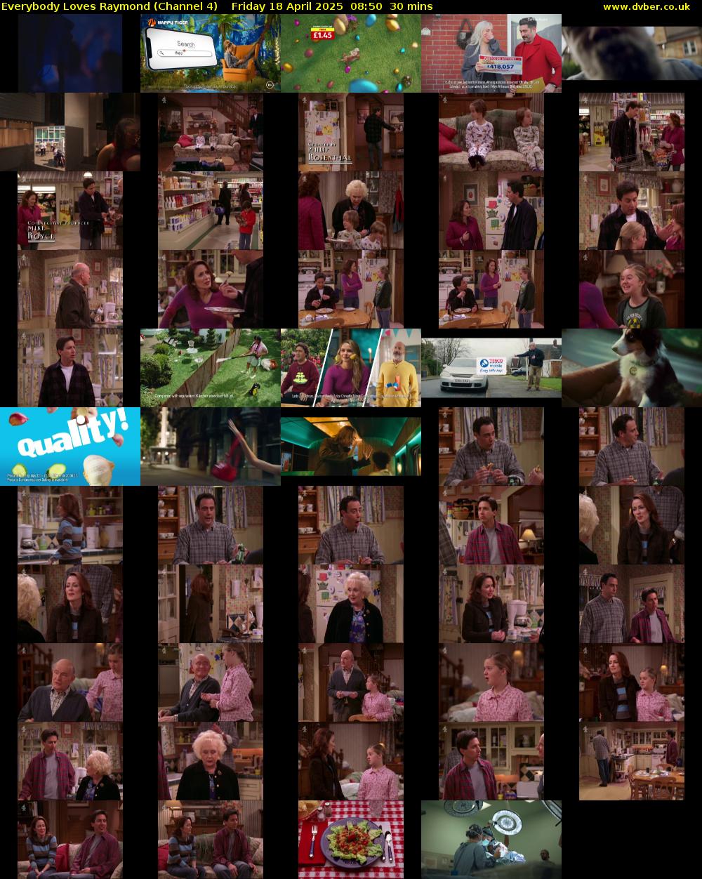 Everybody Loves Raymond (Channel 4) Friday 18 April 2025 08:50 - 09:20