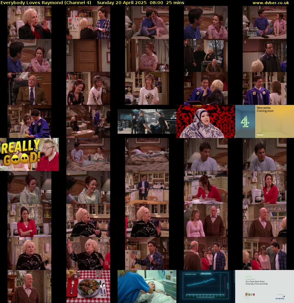 Everybody Loves Raymond (Channel 4) Sunday 20 April 2025 08:00 - 08:25