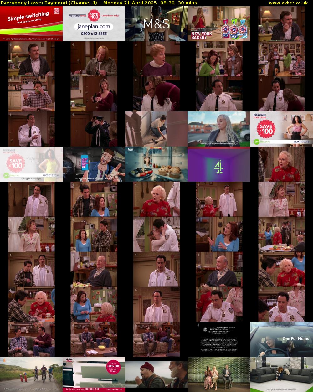 Everybody Loves Raymond (Channel 4) Monday 21 April 2025 08:30 - 09:00