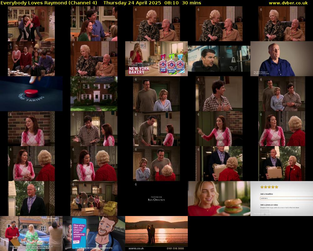 Everybody Loves Raymond (Channel 4) Thursday 24 April 2025 08:10 - 08:40