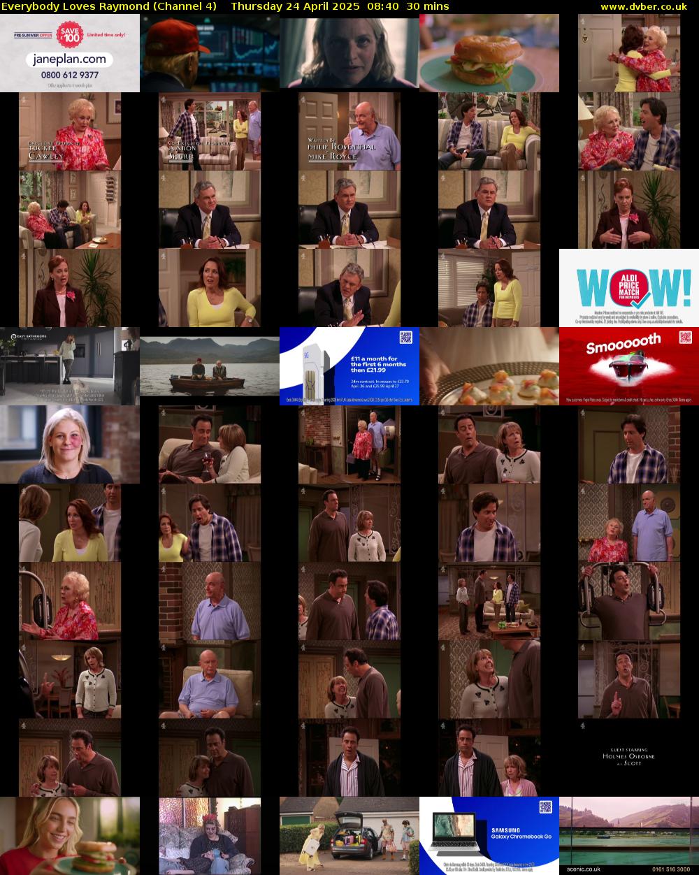 Everybody Loves Raymond (Channel 4) Thursday 24 April 2025 08:40 - 09:10