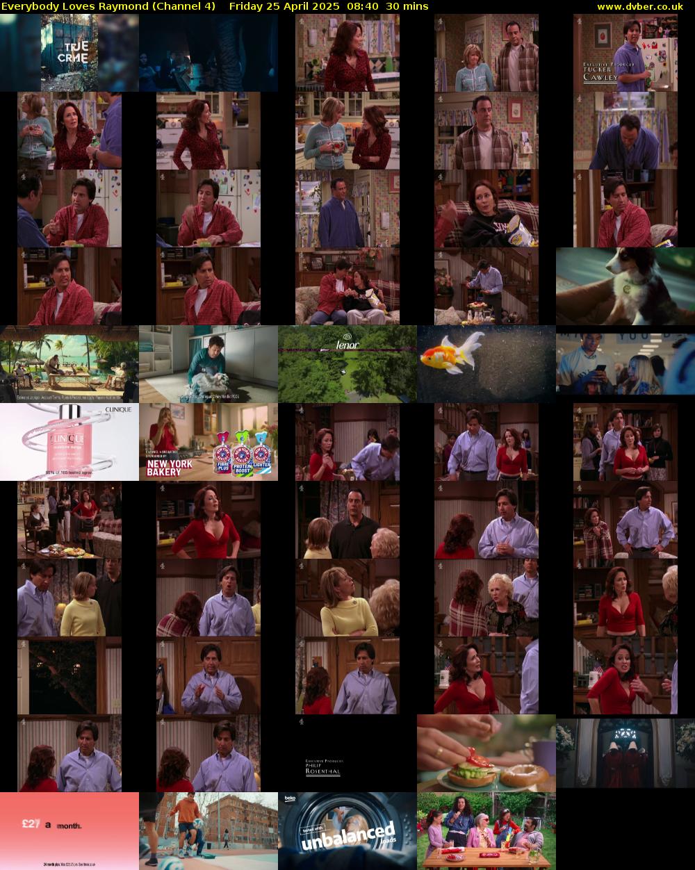 Everybody Loves Raymond (Channel 4) Friday 25 April 2025 08:40 - 09:10