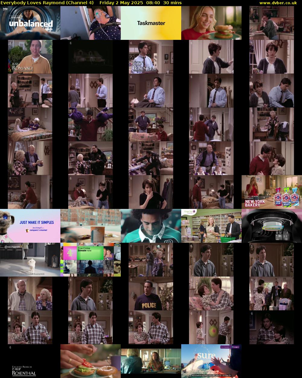 Everybody Loves Raymond (Channel 4) Friday 2 May 2025 08:40 - 09:10
