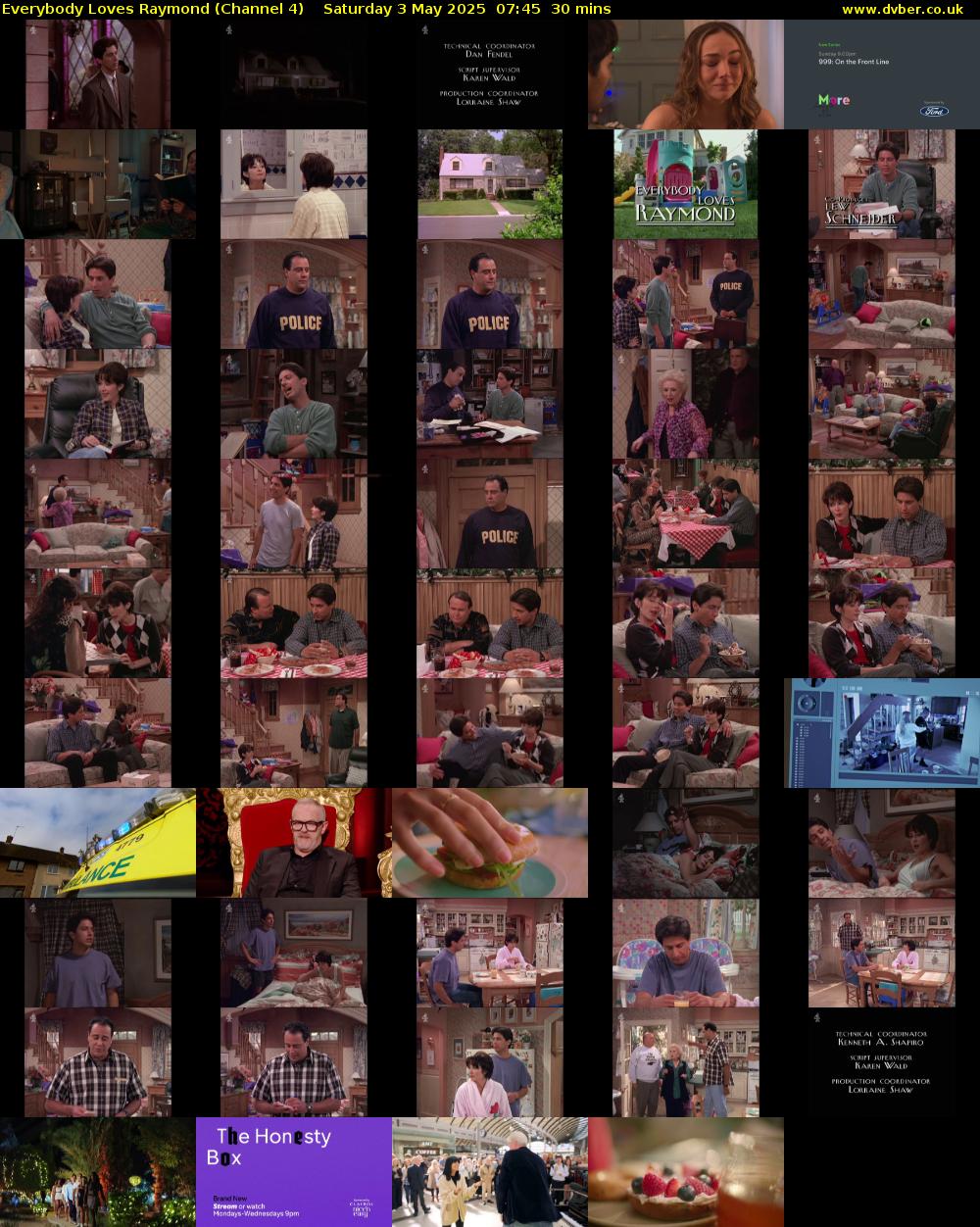 Everybody Loves Raymond (Channel 4) Saturday 3 May 2025 07:45 - 08:15