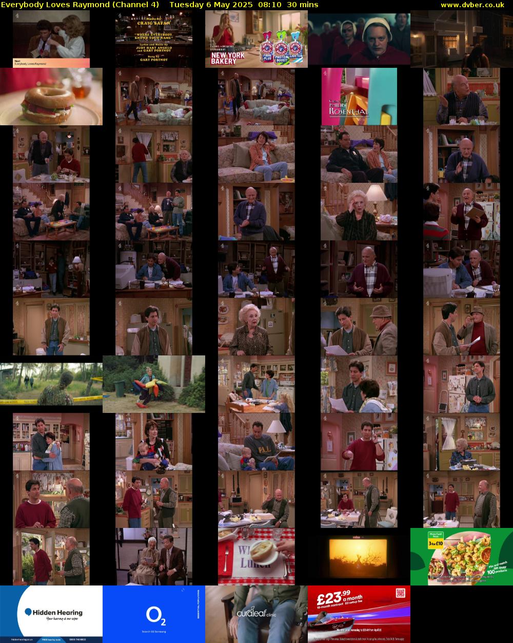 Everybody Loves Raymond (Channel 4) Tuesday 6 May 2025 08:10 - 08:40