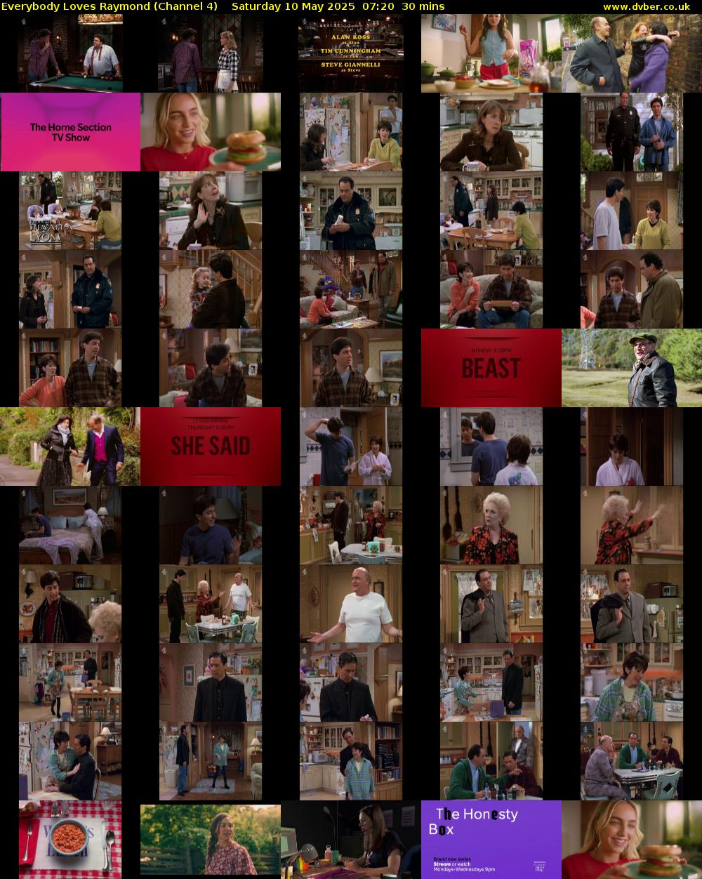 Everybody Loves Raymond (Channel 4) Saturday 10 May 2025 07:20 - 07:50