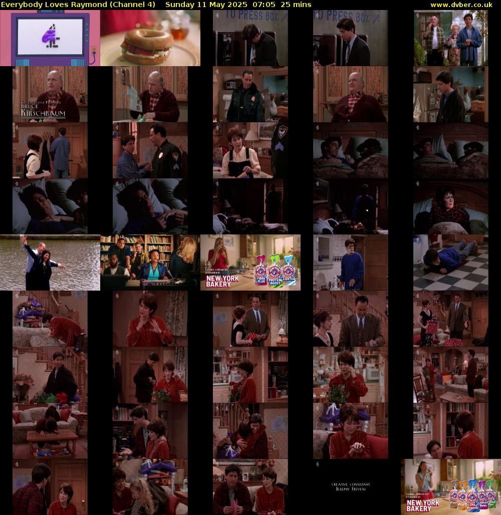 Everybody Loves Raymond (Channel 4) Sunday 11 May 2025 07:05 - 07:30